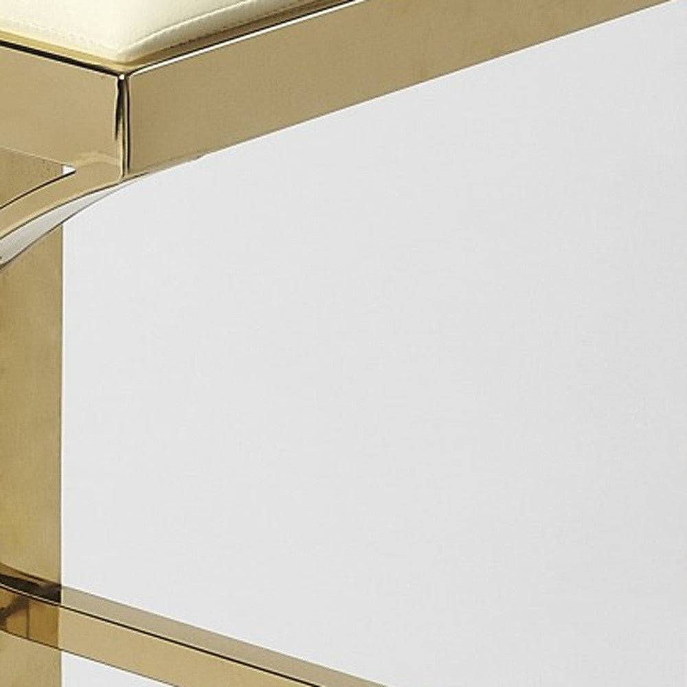 Gold Plated Counter Stool