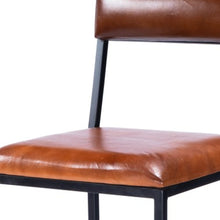 Classic Leather And Metal Bar Stool