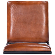Classic Leather And Metal Bar Stool