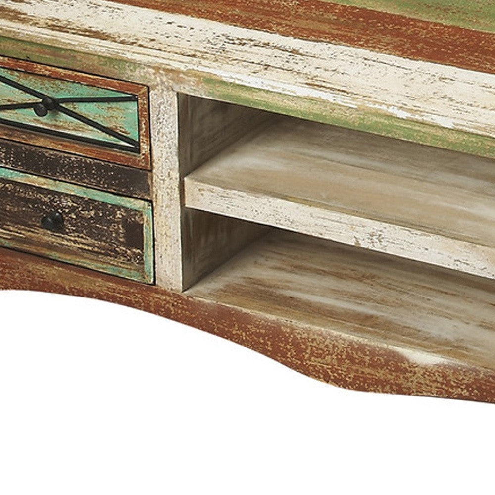 Consola de entretenimiento de madera reciclada Decatur