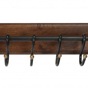 Glendo Iron & Wood Wall Rack