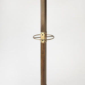 Logan Square Wood & Antique Gold Coat Rack Tree