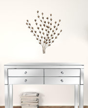 Gold Metal Leaf Bunch Wall Decor