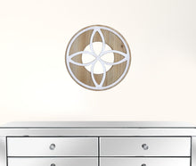 Two Tone Detailed Round Wall Decor