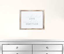 Inhale Love Exhale Gratitude Framed Wall Art