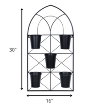 Metal Plant Pots Wall Hanging