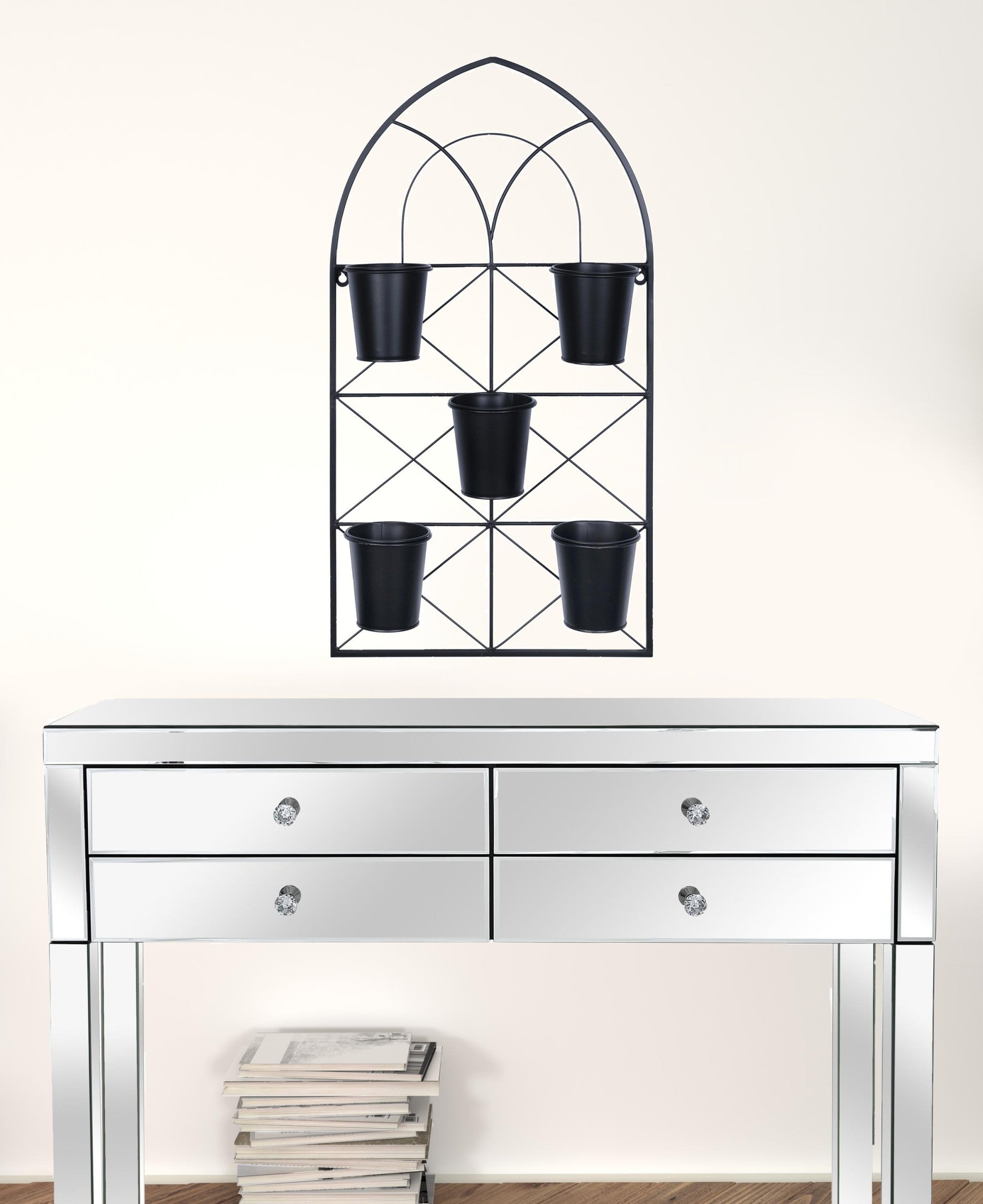 Metal Plant Pots Wall Hanging