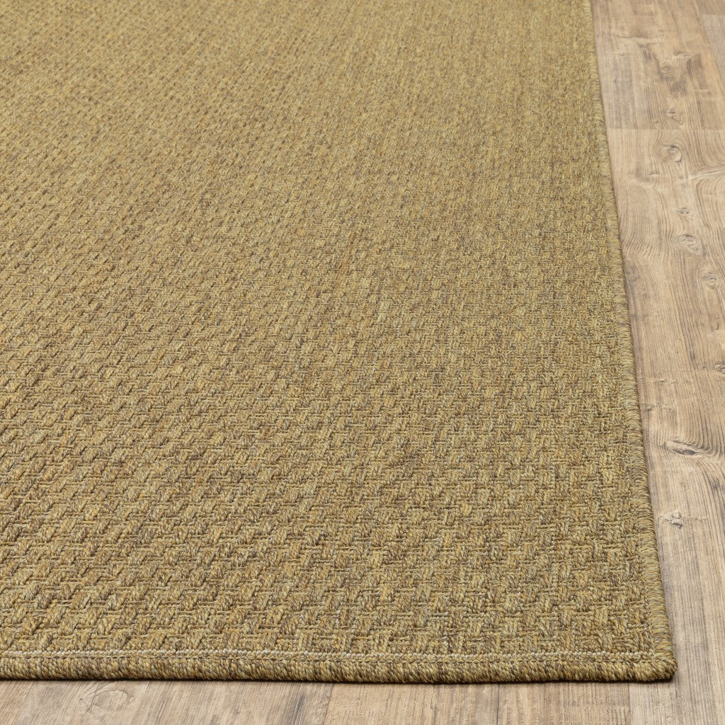 2’X8’ Solid Tan Indoor Outdoor Runner Rug