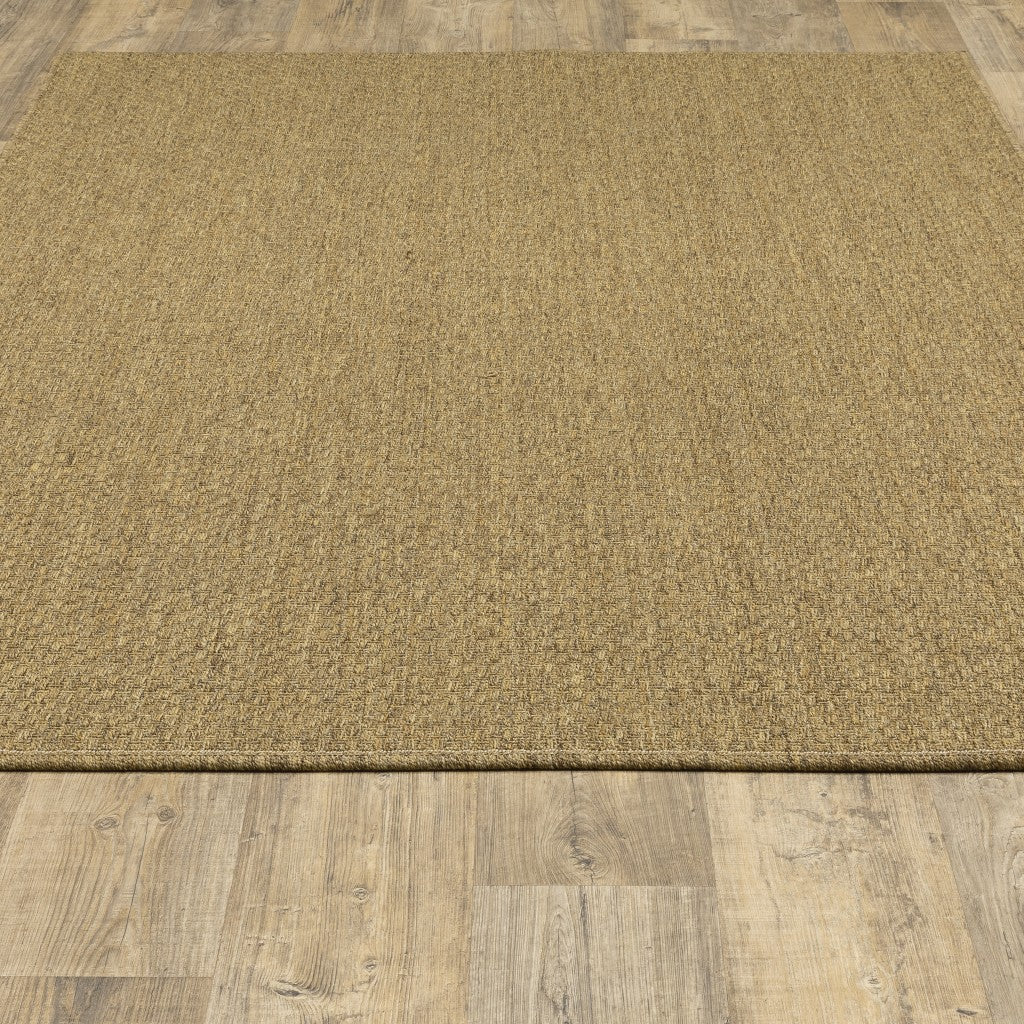 2’X8’ Solid Tan Indoor Outdoor Runner Rug