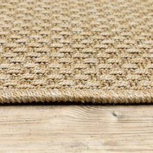 2’X8’ Solid Sand Beige Indoor Outdoor Runner Rug