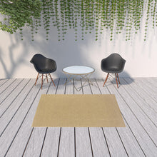 2’X8’ Solid Sand Beige Indoor Outdoor Runner Rug
