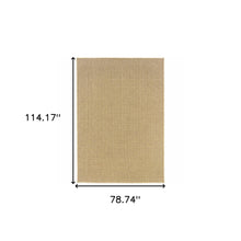 2’X8’ Solid Sand Beige Indoor Outdoor Runner Rug