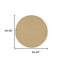 2’X8’ Solid Sand Beige Indoor Outdoor Runner Rug