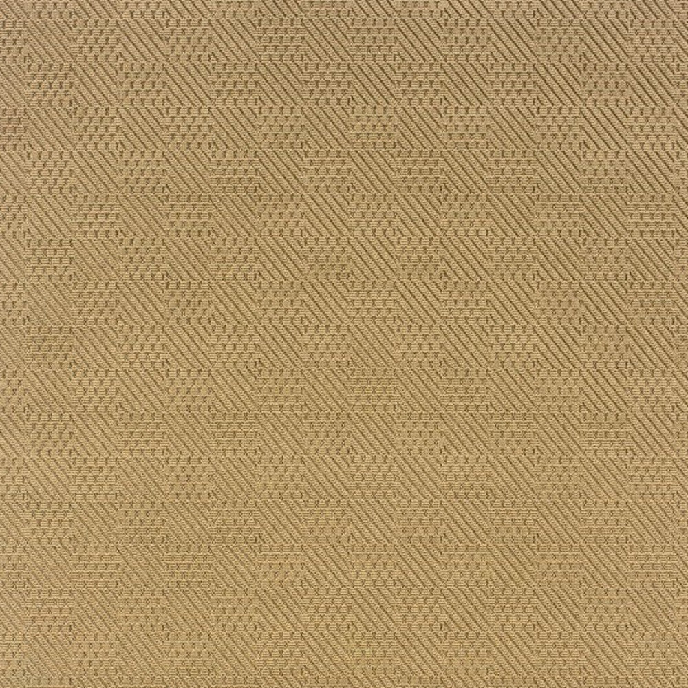 5’X8’ Beige And Brown Plain Indoor Outdoor Area Rug