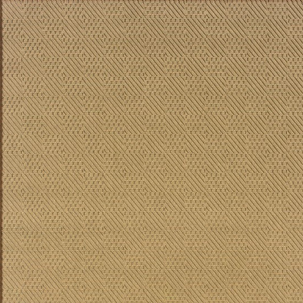 5’X8’ Beige And Brown Plain Indoor Outdoor Area Rug
