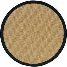 Beige And Black Plain Indoor Outdoor Runner Rug - 2’ x 8’