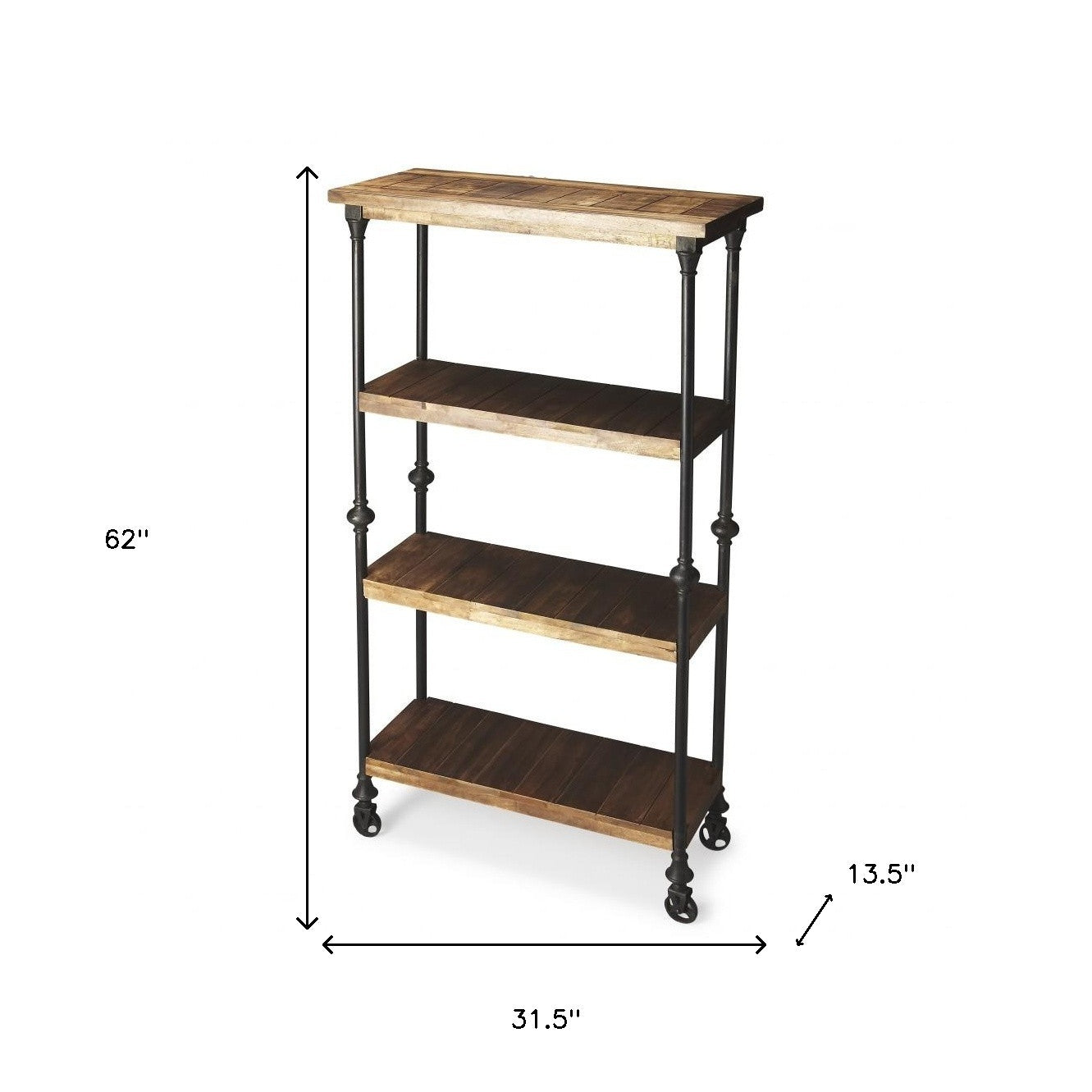 Fontainebleau Industrial Chic Bookcase