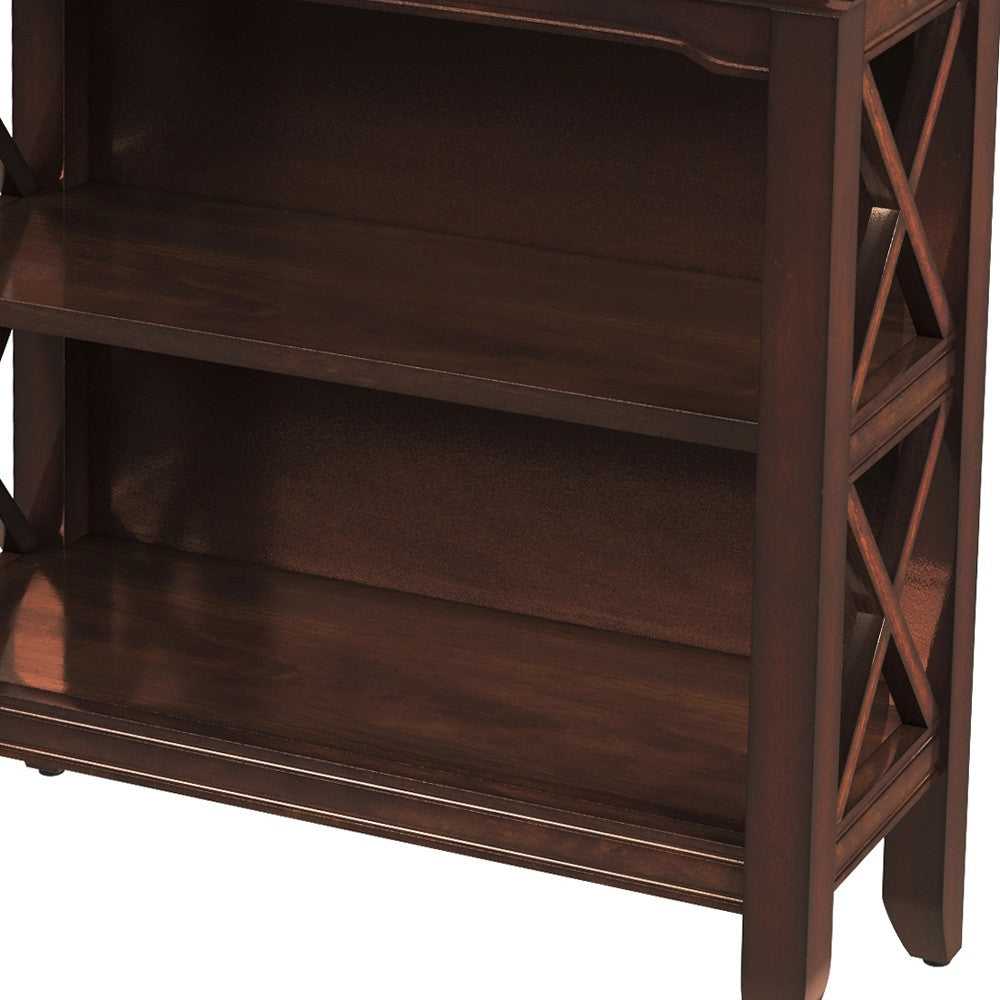 Newport Plantation Cherry Low Bookcase