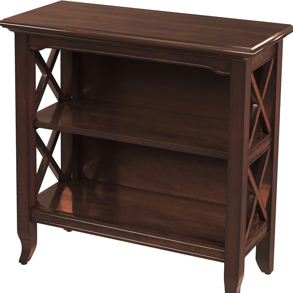 Newport Plantation Cherry Low Bookcase