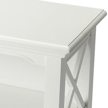 Newport Glossy White Low Bookcase