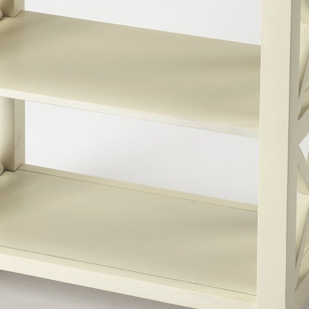 Vance Cottage White Bookcase