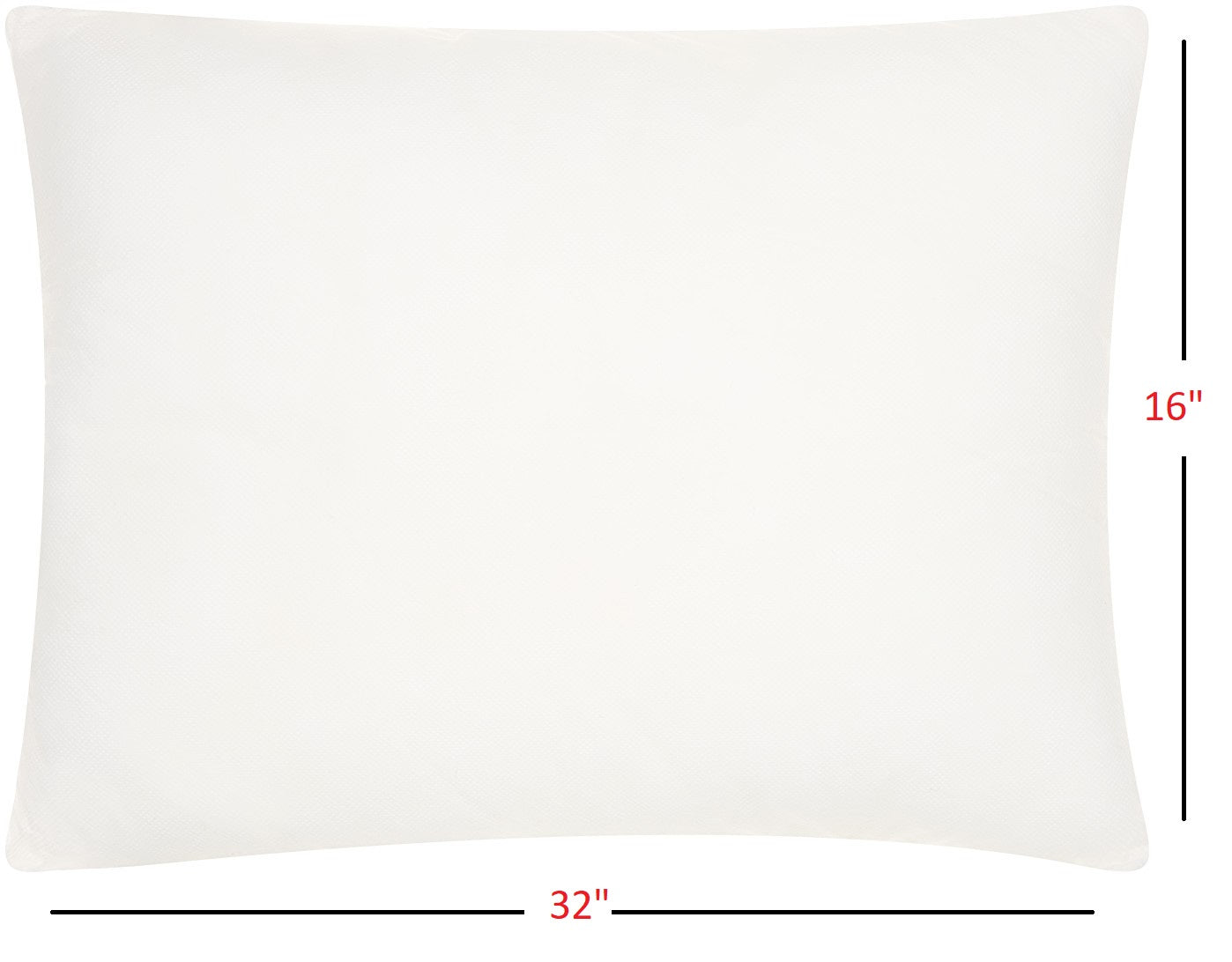 16" X 32" Choice White Pillow Insert
