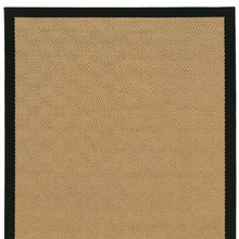 Beige And Black Plain Indoor Outdoor Runner Rug - 2’ x 8’