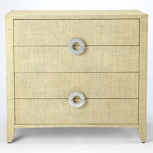 34" Beige Manufactured Wood Four Drawer Standard Chest