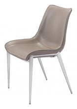 Stich Gray Faux Leather Side or Dining Chairs Set of 2 Chairs