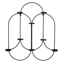 Matte Black Tea Light Holder Wall Decor