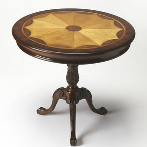 Traditional Cherry Round Pedestal Table