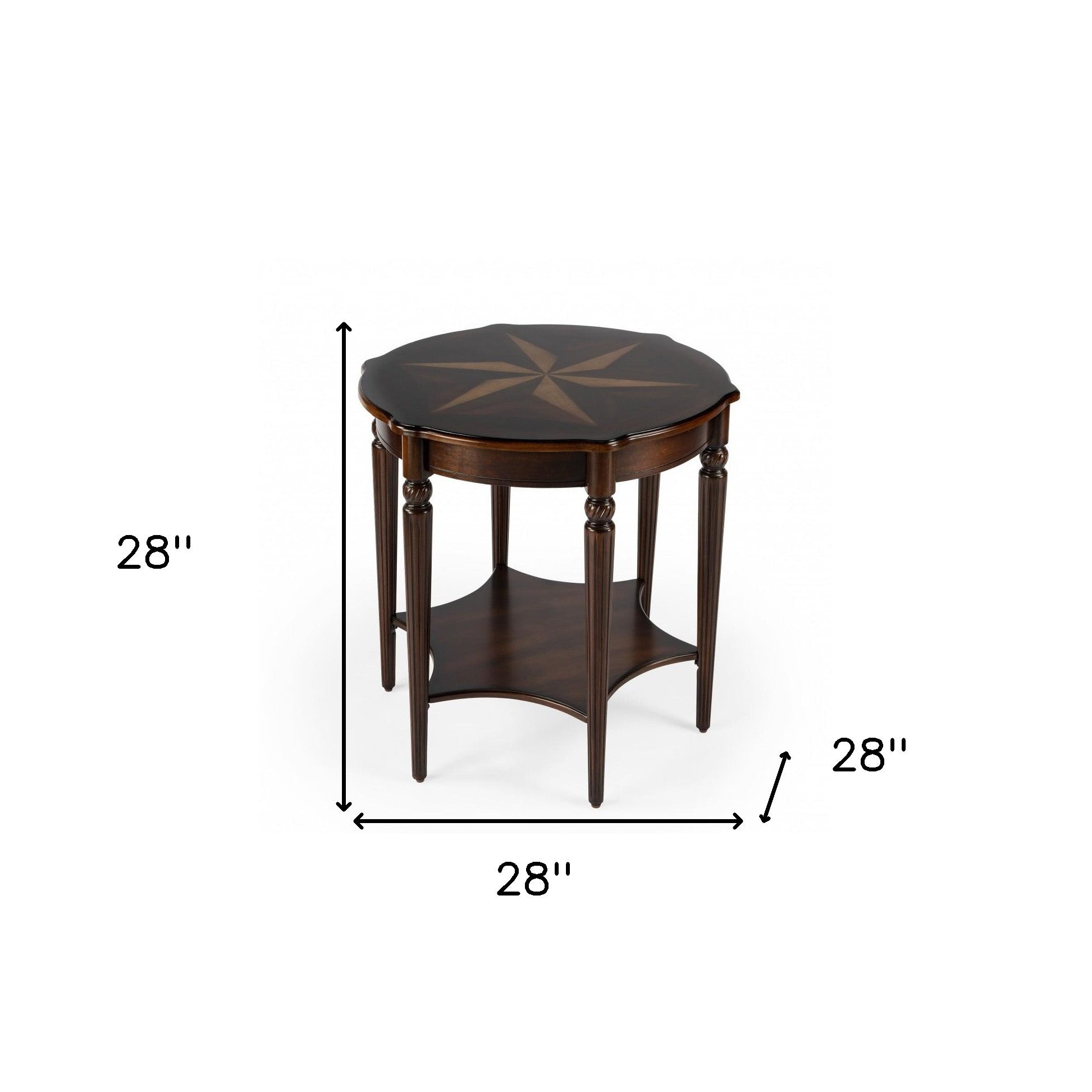 Traditional Cherry Accent Table