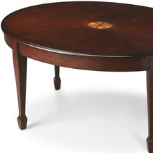 Traditional Cherry Oval Coffee Table