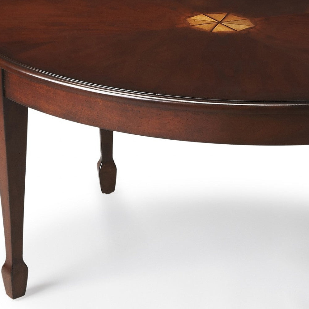 Traditional Cherry Oval Coffee Table