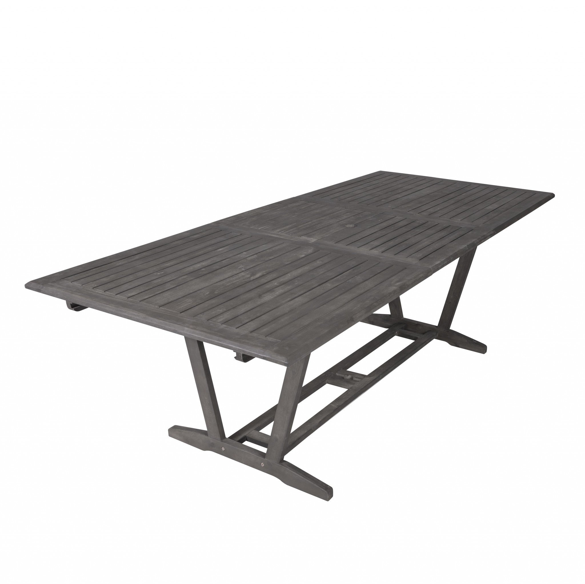 Distressed Grey Extendable Dining Table