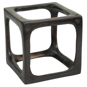 Petite Cast Aluminum Square Sculpture