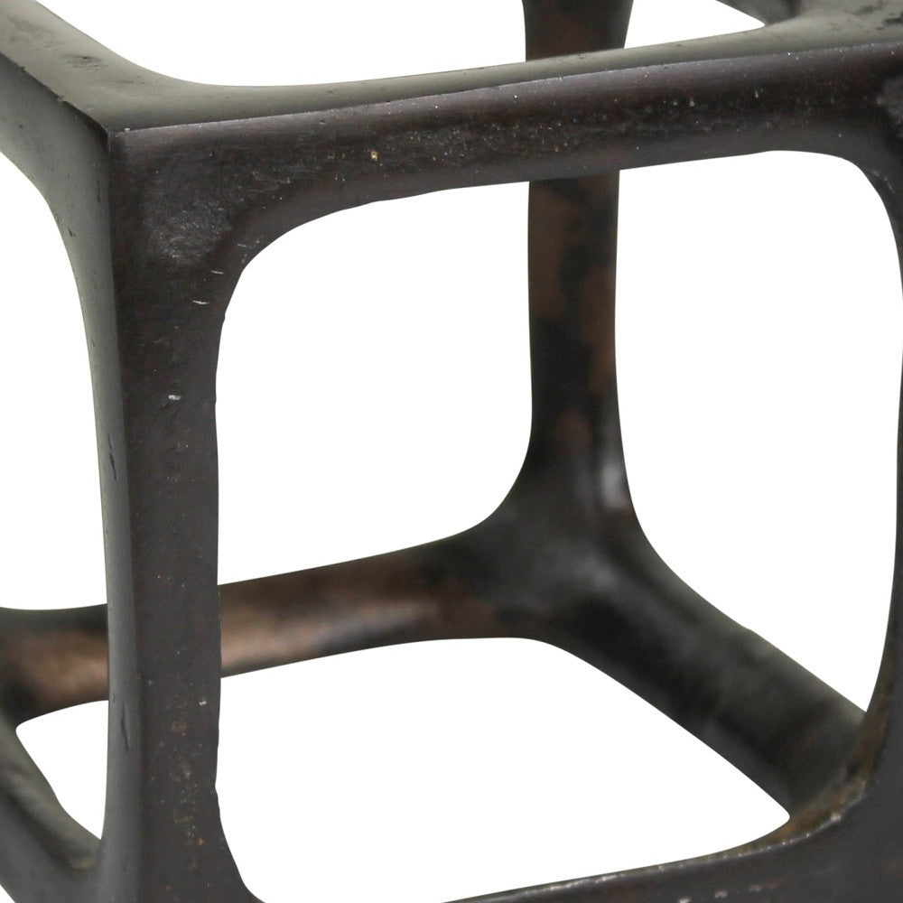 Petite Cast Aluminum Square Sculpture