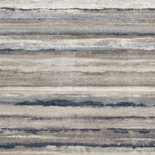 Blue And Beige Distressed Stripes Runner Rug - 2’ x 10’