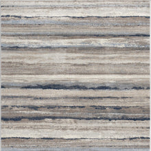 Blue And Beige Distressed Stripes Runner Rug - 2’ x 10’