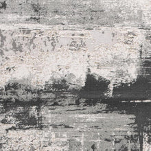 2’ X 10’ Cream And Gray Abstract Patches Runner Rug