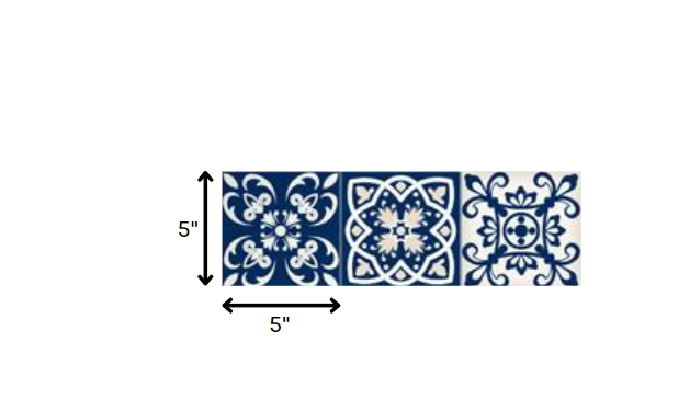 4" X 4" The Night Sky Mosaic Peel And Stick Removable Tiles