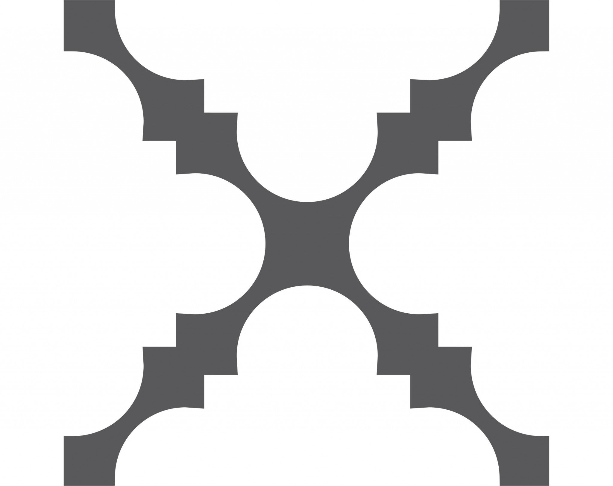 4" X 4" Dark Gray And White Tri Peel And Stick Tiles