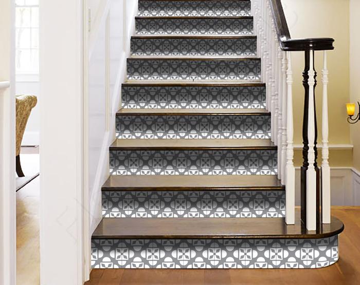 Light Gray And White Coli Peel And Stick Tiles - 4" X 4"