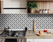 Dark Gray And White Coli Peel And Stick Tiles - 4