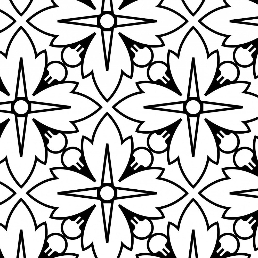 Black And White Silo Peel And Stick Removable Tiles - 4" x 4"