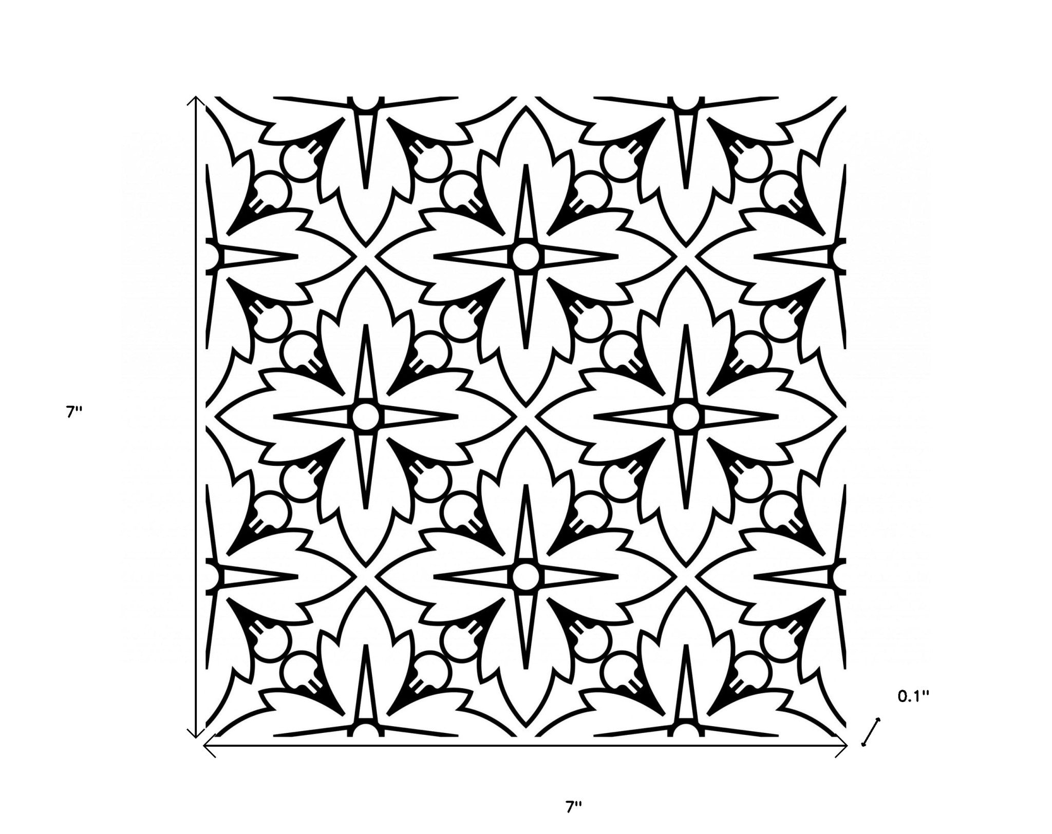 Black And White Silo Peel And Stick Removable Tiles - 4" x 4"