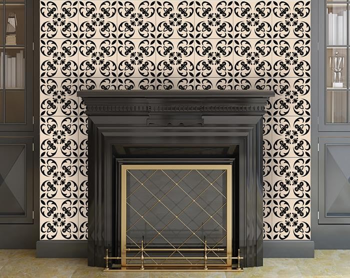 Mini Orchid Peel And Stick Removable Tiles - 4" x 4"