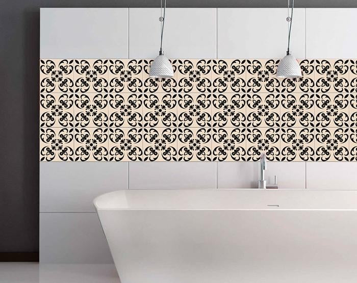 Mini Orchid Peel And Stick Removable Tiles - 4" x 4"