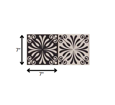 Cinnamon Swirl Peel And Stick Removable Tiles - 4" x 4"
