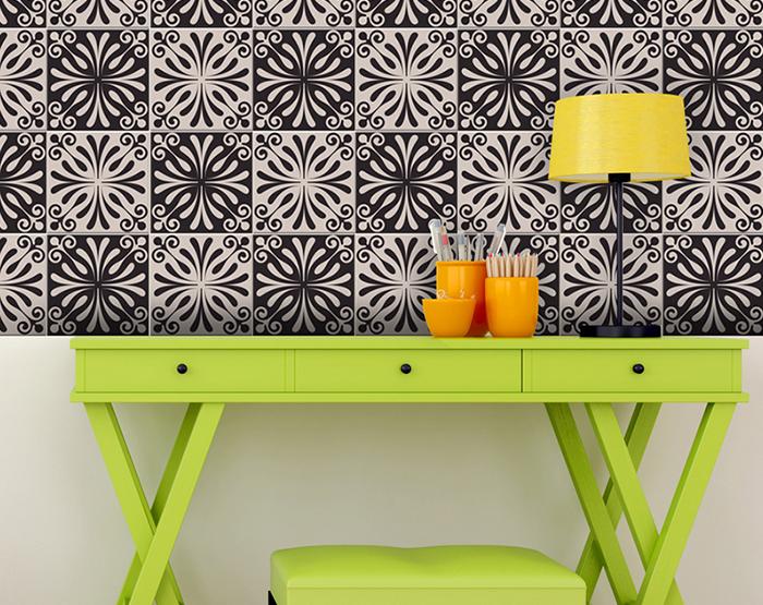 Cinnamon Swirl Peel And Stick Removable Tiles - 4" x 4"